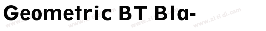 Geometric BT Bla字体转换 Geometric BT Bla字体转换